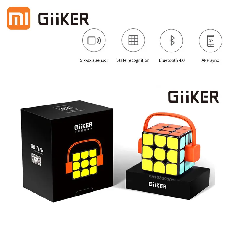 In stock New Original Xiaomi Mijia Giiker i3 AI Intelligent Super Cube Smart Magic Magnetic Bluetooth APP Sync Puzzle Toys