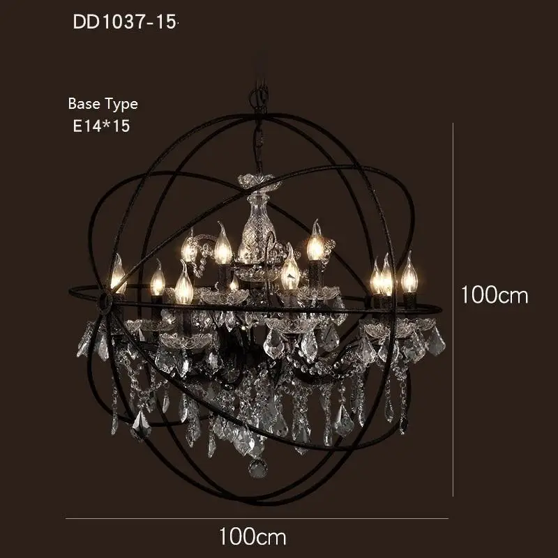 Lampen Crystal Hanglamp Industrieel Luminaria светильник на подтяжках для дома Lampara De Techo Colgante