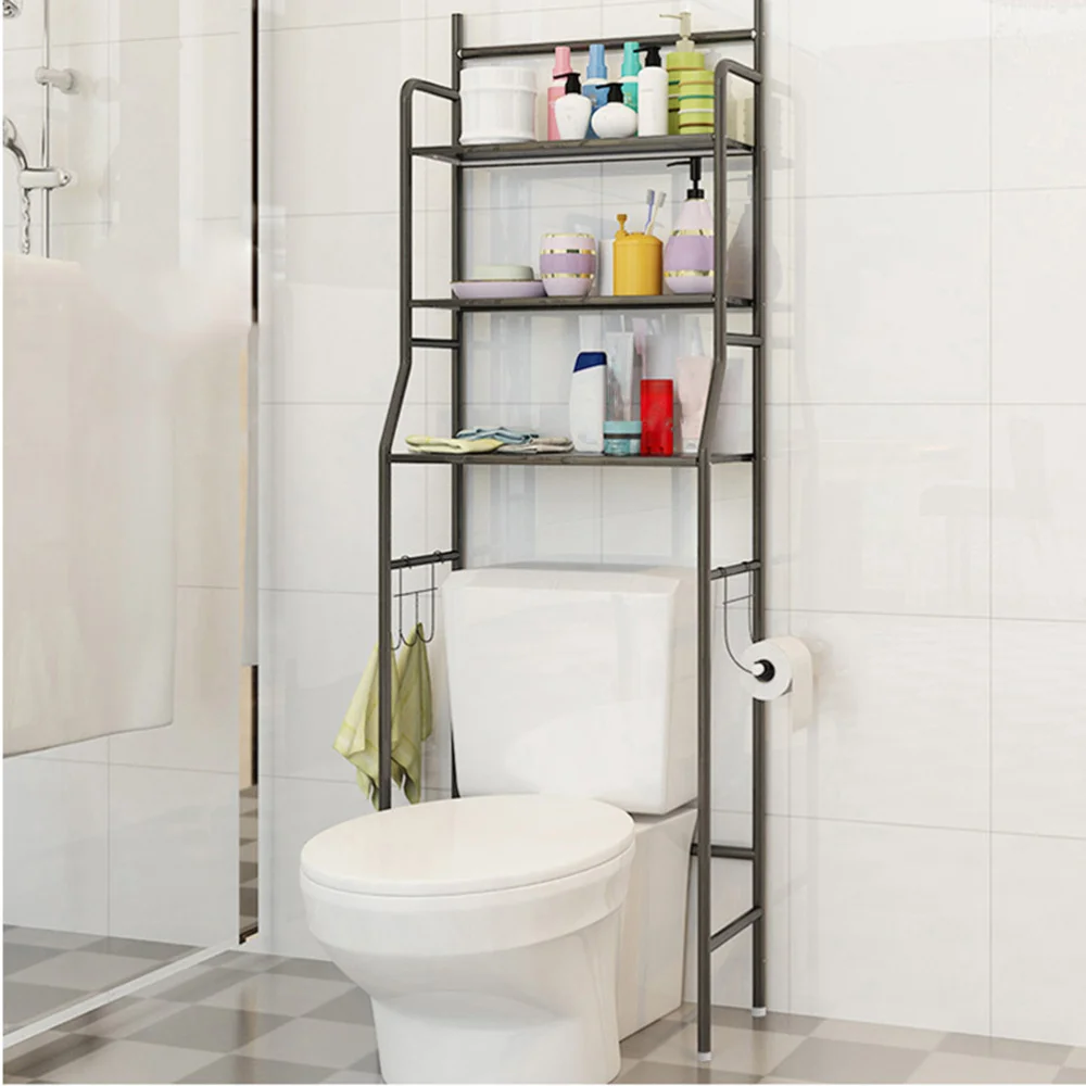 

3 Tier Over the Toilet Storage Rack Space Saving Bathroom Kitchen Organizer(White)
