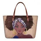 Африканские девушки печати сумки на плечо для женщин 2020 модные женские сумки повседневные сумки женские роскошные сумки Bolsa Feminina