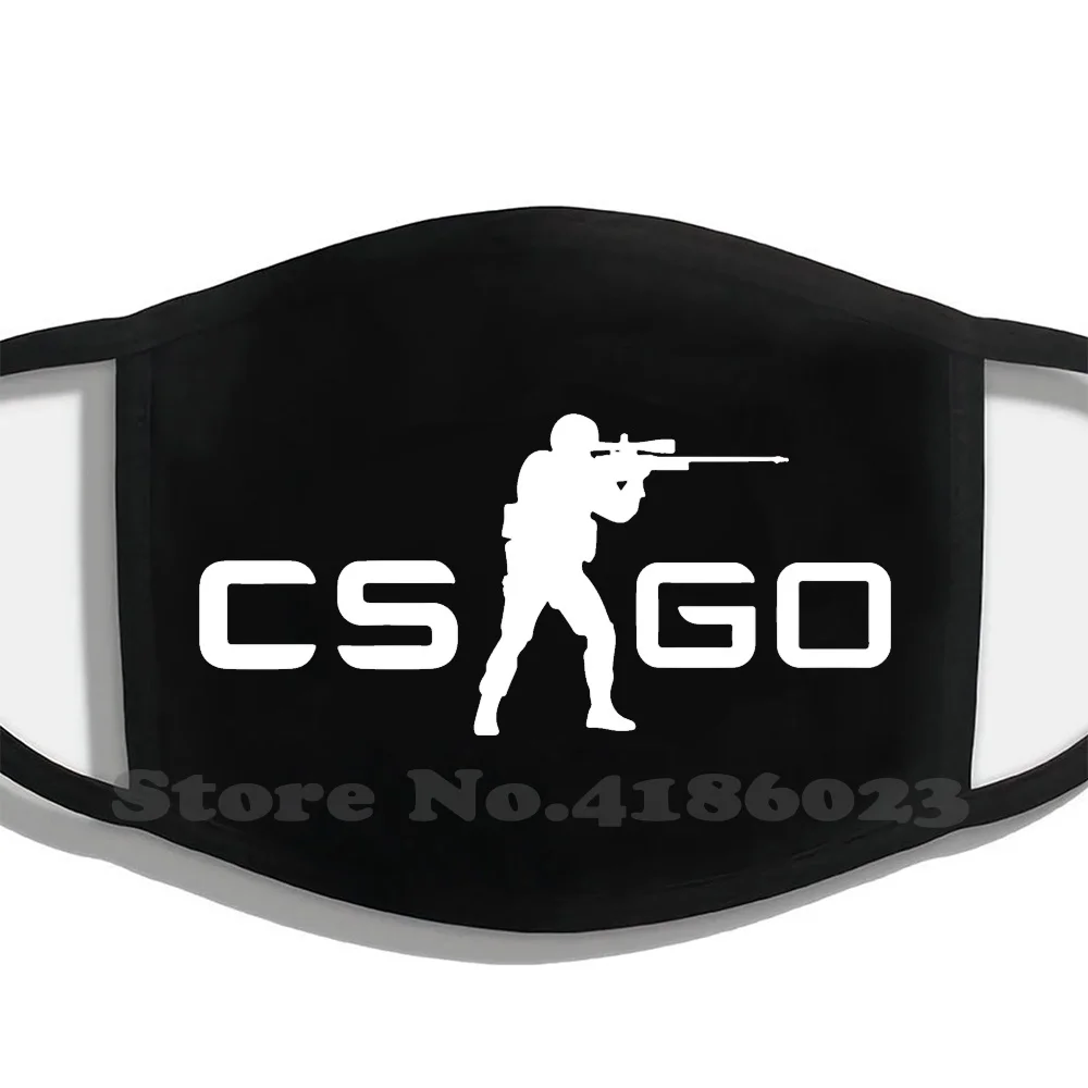 

Counter Strike : Global Offensive Awp Logo Printing Washable Breathable Reusable Cotton Mouth Mask Cs Counter Strike Csgo Cs Go