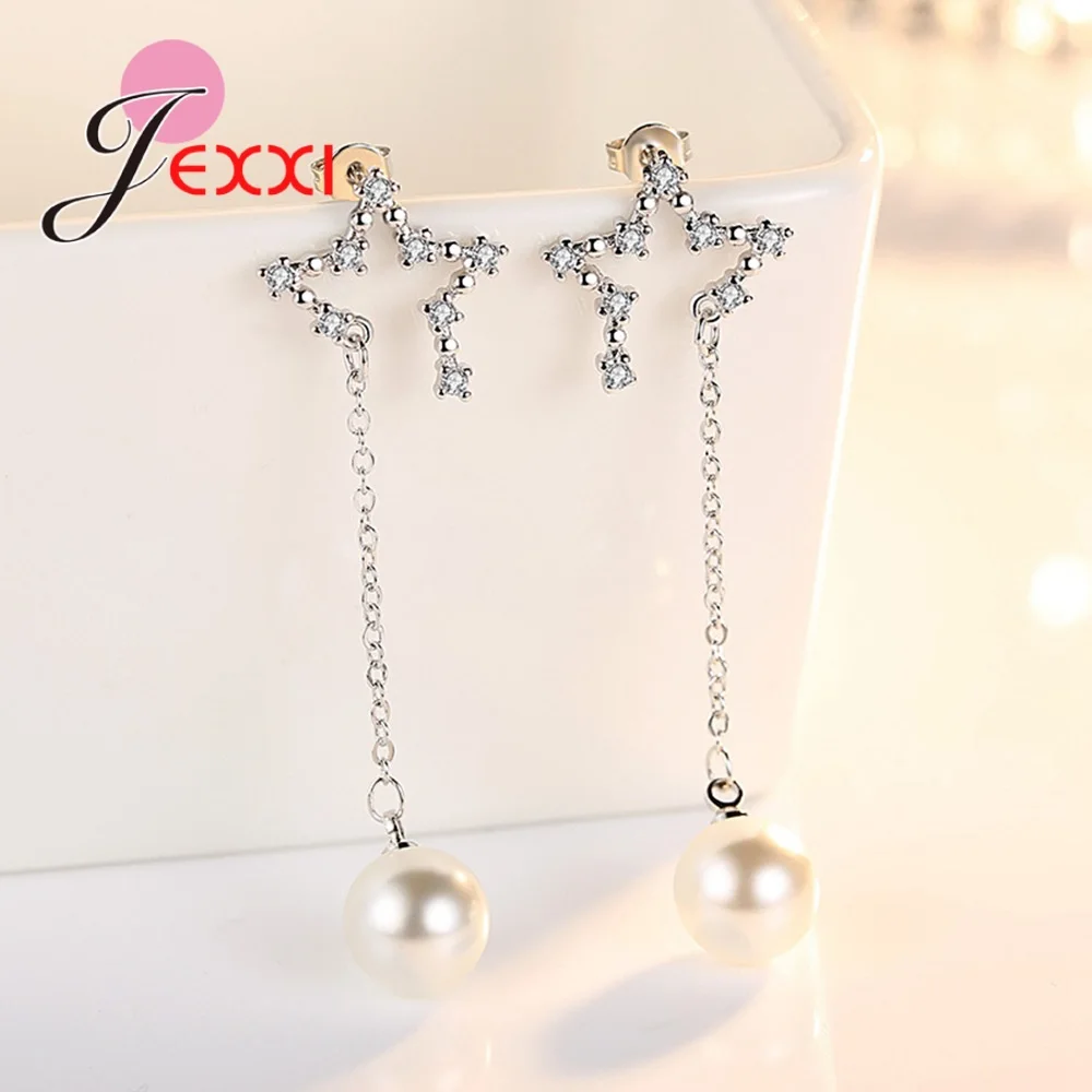 Большая Акция модные ювелирные изделия Висячие серьги из стерлингового серебра