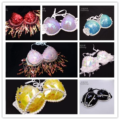 Профессиональный комплект бикини для аквариума с блестками|Комбинезоны| |