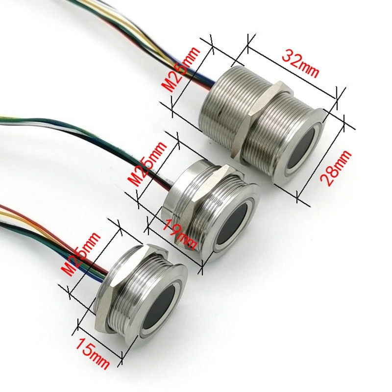 Top Deals R503 Circular Round Ring Indicator LED Control DC3.3V MX1.0-6Pin Capacitive Fingerprint Module Sensor Scanner |