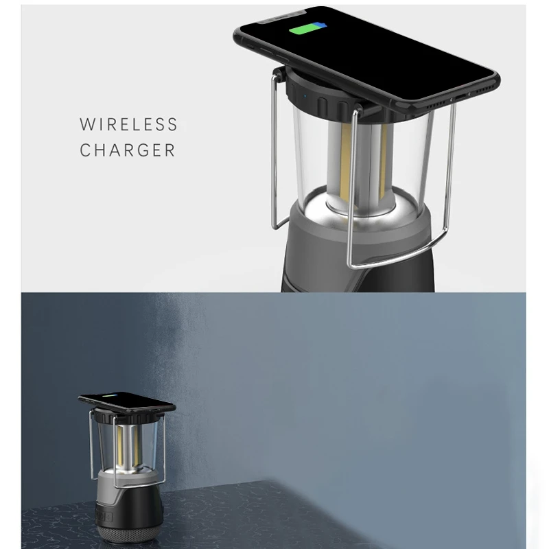 

Outdoor COB Side Light LED Emergency Wireless Bluetooth Speaker Portable 2-In-1