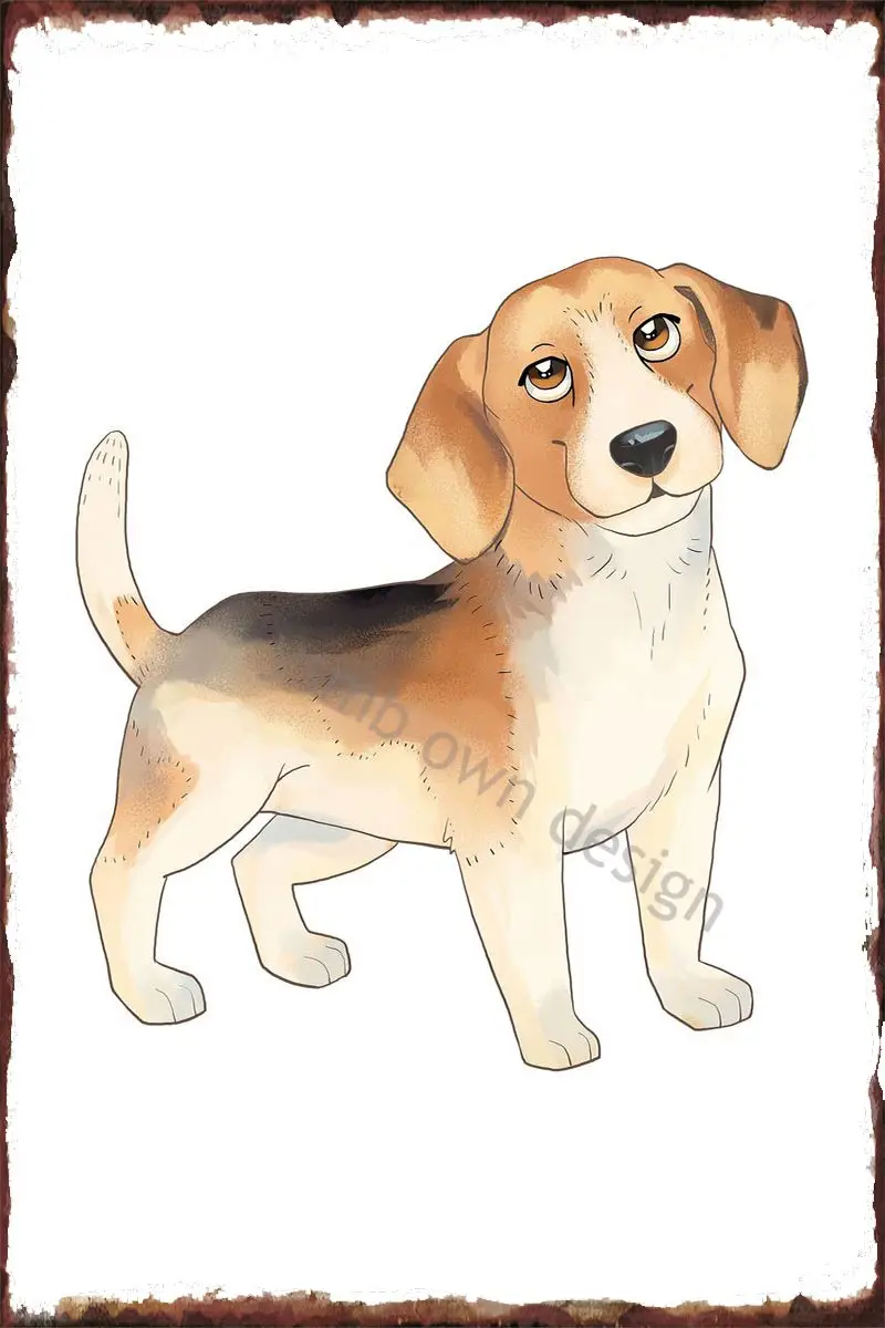 

Винтажный металлический знак Beagle в стиле ретро, жестяные таблички, Настенный декор, украшение для комнаты, художественный паб, дома, клуба, м...