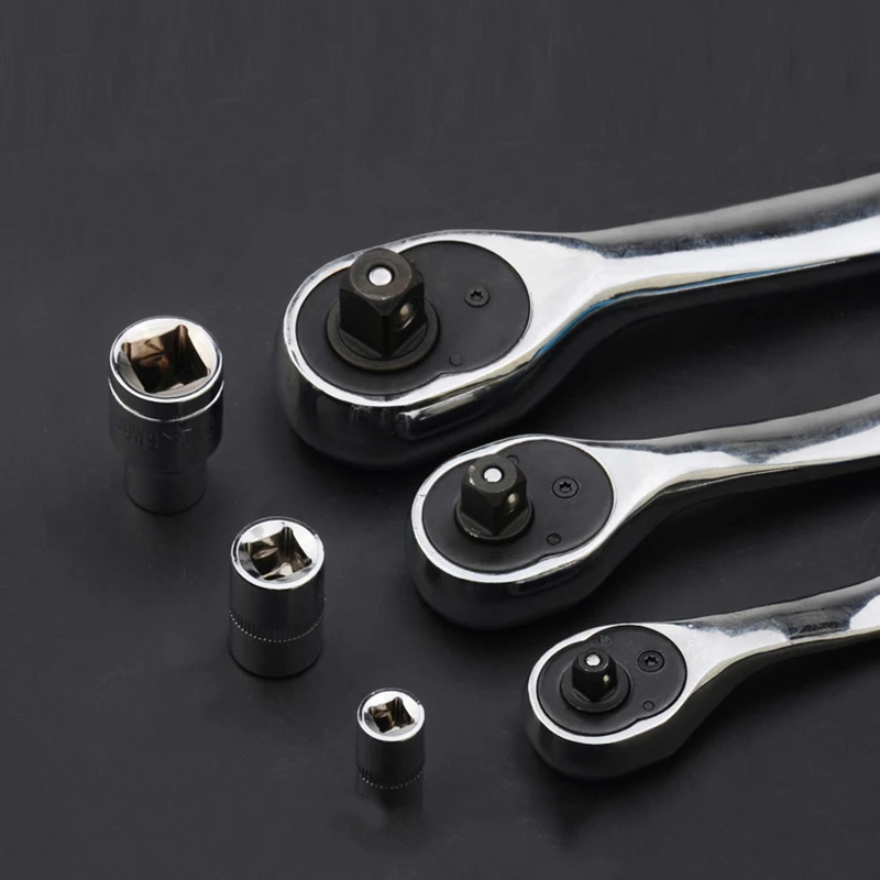 

Combination Set Chrome Steel Vanadium Ratchet Set Wrench Cycle Socket Wrench Kit