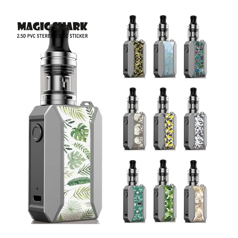 2.5D бумпи армейский лист череп граффити электронная сигарета вейп наклейка чехол