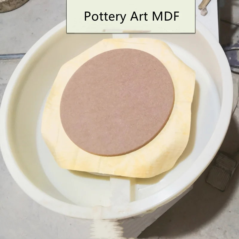 Художественная глиняная посуда круглая плотная доска подложка для поворотного