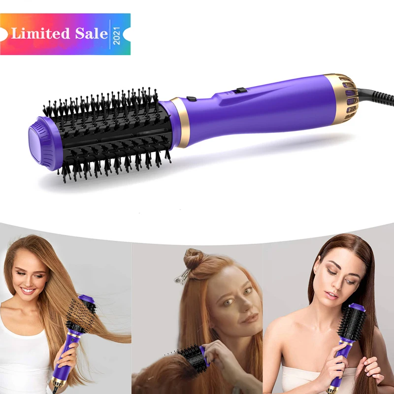 

One Step Hair Dryer and Styler Volumizer Blow Dryer Hot Air Brush with Negative Ion Coating 3 Heat Settings Hair Dryer Brush