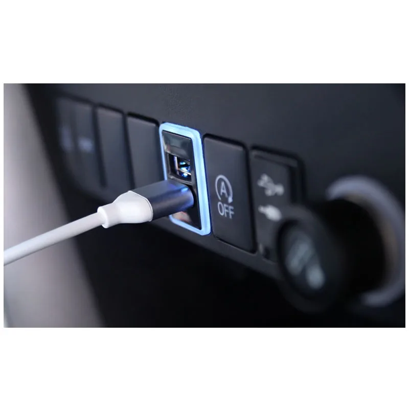 Автомобильный интерфейс USB зарядное устройство двойной порт с QC 3 0 Быстрая