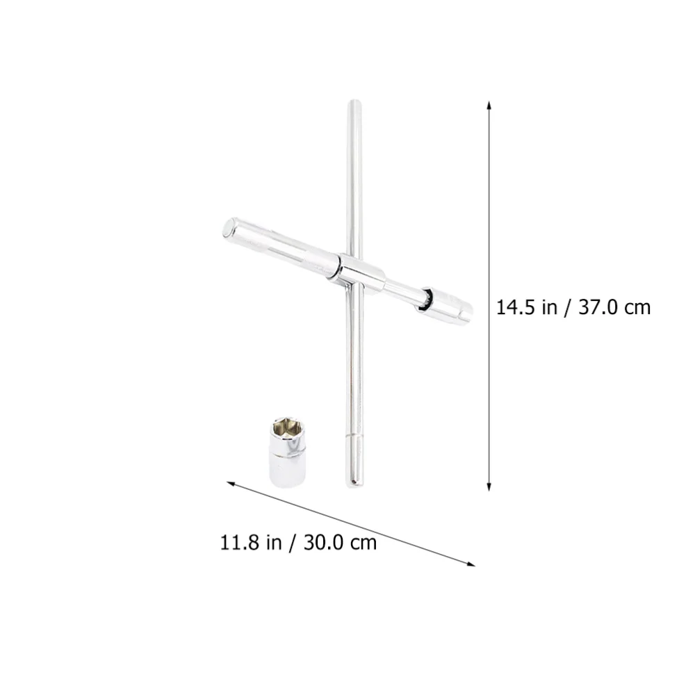 

4-Way Cross Wrench Lug Nut Spanner Car Repair Tyre Remover Extended Lug Wrench
