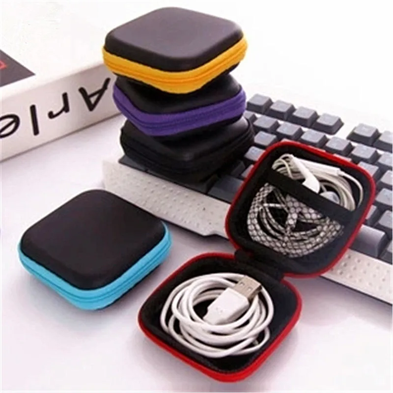 Многофункциональная портативная сумка для хранения наушников на молнии 7 5 см x 3