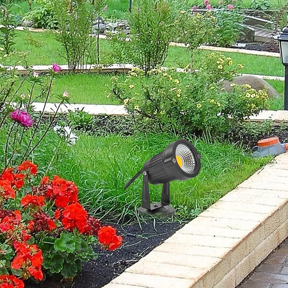 

COB LED 6W Waterproof Garden Lawn Lamp 85-265V No Flicker and Radio Frequency Noise Outdoor Path Landscape Spotlight for Hotel