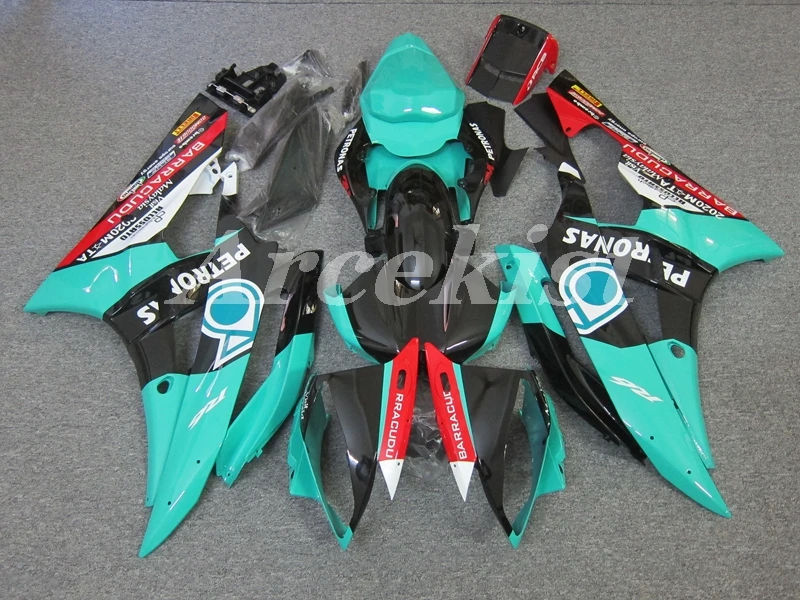 

Новый ABS литья под давлением мотоцикл обтекатели комплект подходит для YAMAHA YZF-R6 2006 2007 R6 06 07 пользовательские Небесно-Голубой