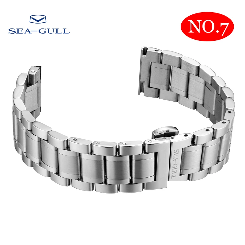 

22mm Seagull Watch Orologio da uomo Bracciale Bracciale originale Bracciale in pelle Bracciale in metallo Bracciale in acciaio i