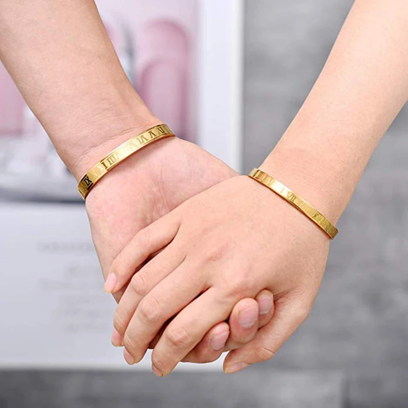 Роскошный золотой браслет на запястье из нержавеющей стали браслеты золотого