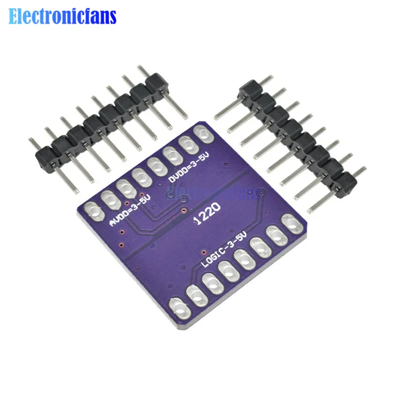 Φ ADS1220 ADC 24 битный A/D Модуль преобразователя I2C с низким энергопотреблением