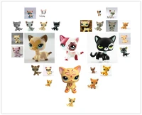 hasbro genuine to q toy cat pet lps toy red eye cat cute desktop decoration spot q version model