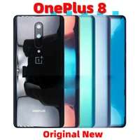 original new back cover glass for oneplus 8 18 rear battery cover door chassis one plus 8 housing shell cellphone parts