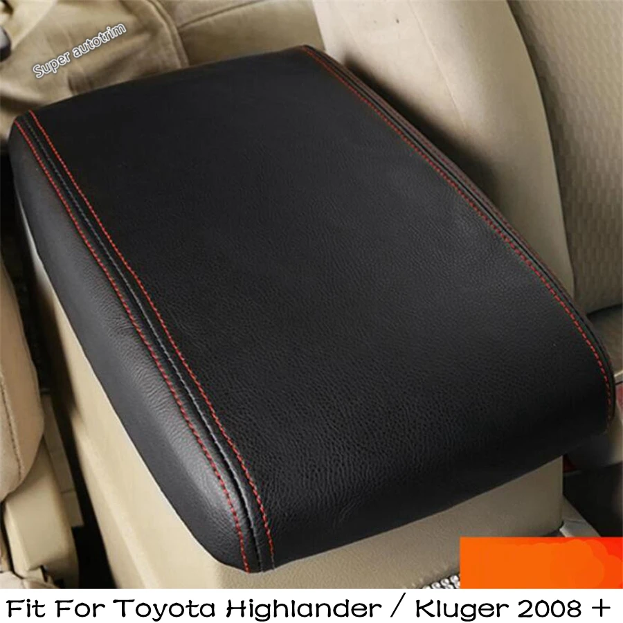 Buy Car Center Armrest Container Storage Box Holster Pad Mat Protection Cover Kit Fit For Toyota Highlander / Kluger 2008 - 2013 on