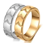 Мужское кольцо из титановой стали, Европейская и американская мода