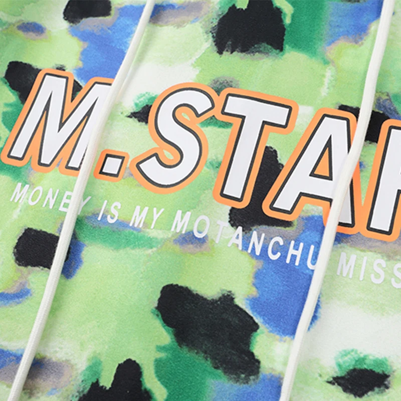 

Fashion Hoodie Men Watercolor Polka Dot Printed Big Pocket Sweatshirt Streetwear Men Baggy Casual Cozy High Street Pullover Tops