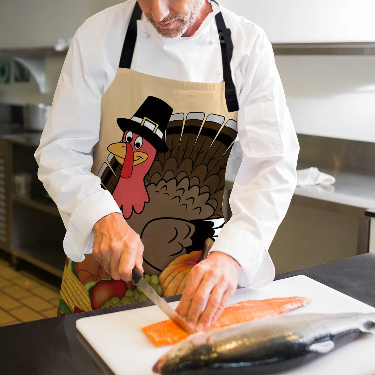 Персонализированные фартуки Турция Тыква овощи День благодарения Женский