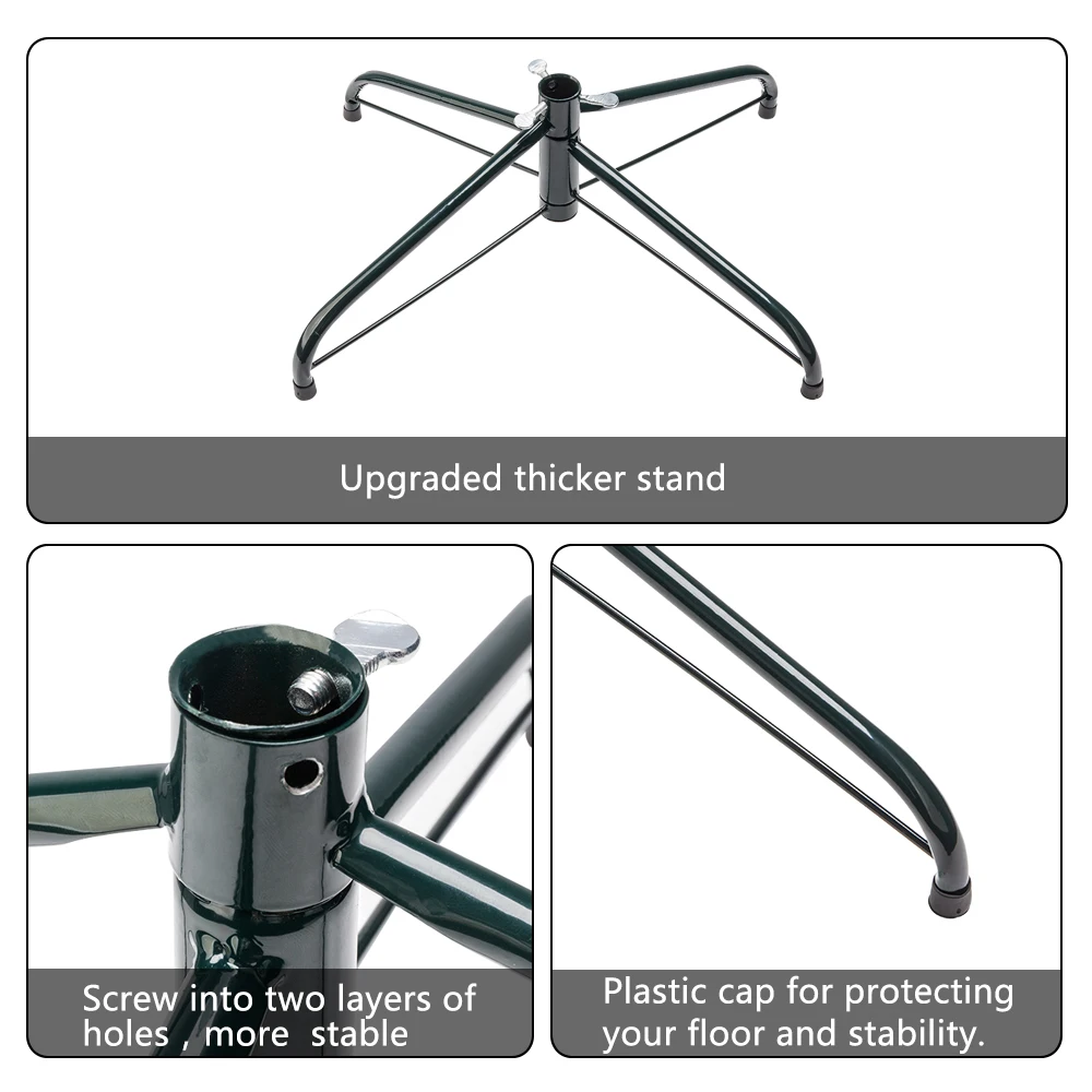 

6FT Iron Leg White PVC 650 Branches Christmas Tree 180821201