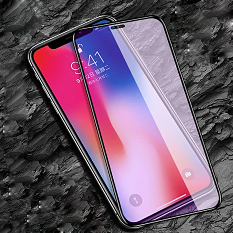 

9D Tempered Glass Screen Protector For Apple iPhone 12 11 Pro Max Mini Black Border Thin For iPhone 7 8 6S Plus SE 2020 XR X XS