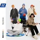 Толстовка мужская надувная однотонная, свитшот с капюшоном 2021 AW, модное Стильное хлопковое удобное худи 9602W