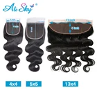 20, 22 дюйма, 13x4, волнистые, на сетке спереди, 4x4, 5x5, прозрачные бразильские волосы без повреждений, 100% человеческие волосы, дешевые, мягкие, предварительно выщипанные