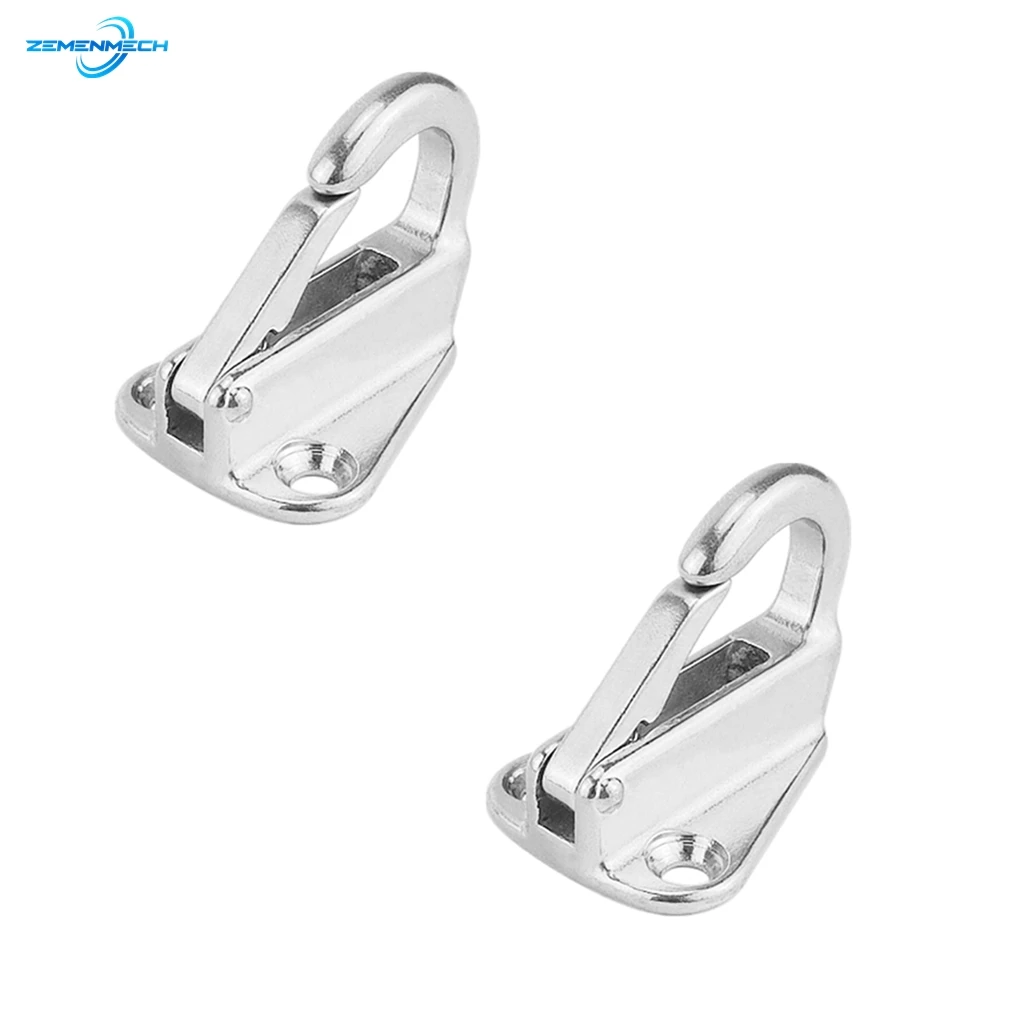 

2PCS Fender Spring Hook Snap Fending Hook Attach Rope Boat Sail Tug Ship Marine Hardware 316 Stainless Steel Boat Accessories