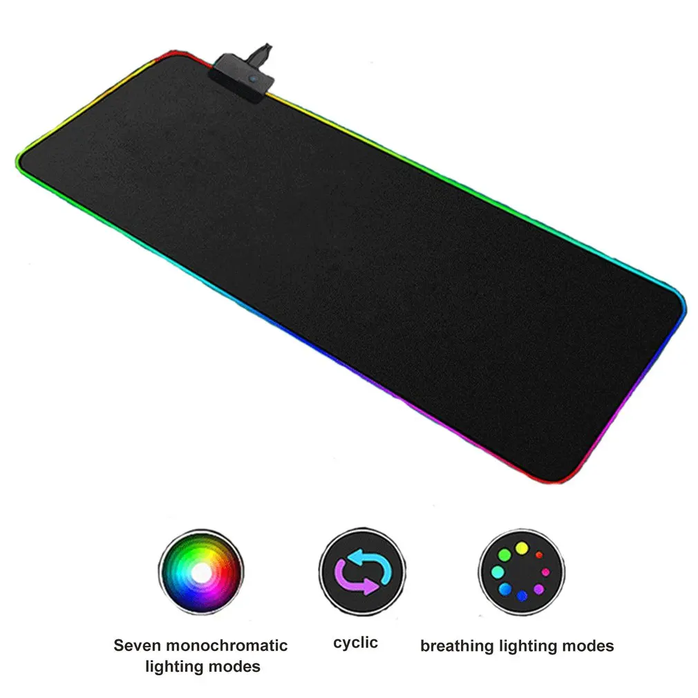 

1 pcs Colorful RGB luminous Symphony mouse pad Gaming mouse pad RGB Colorful Gaming Mouse Pad Large Mouse Pad