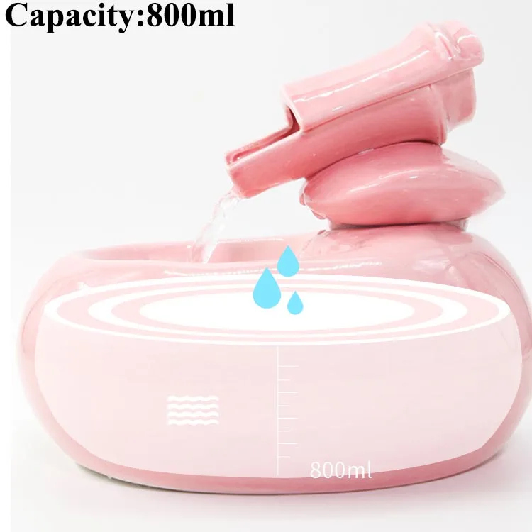 220 В домашний фонтан с автоматической петлей розовые керамические фонтаны для