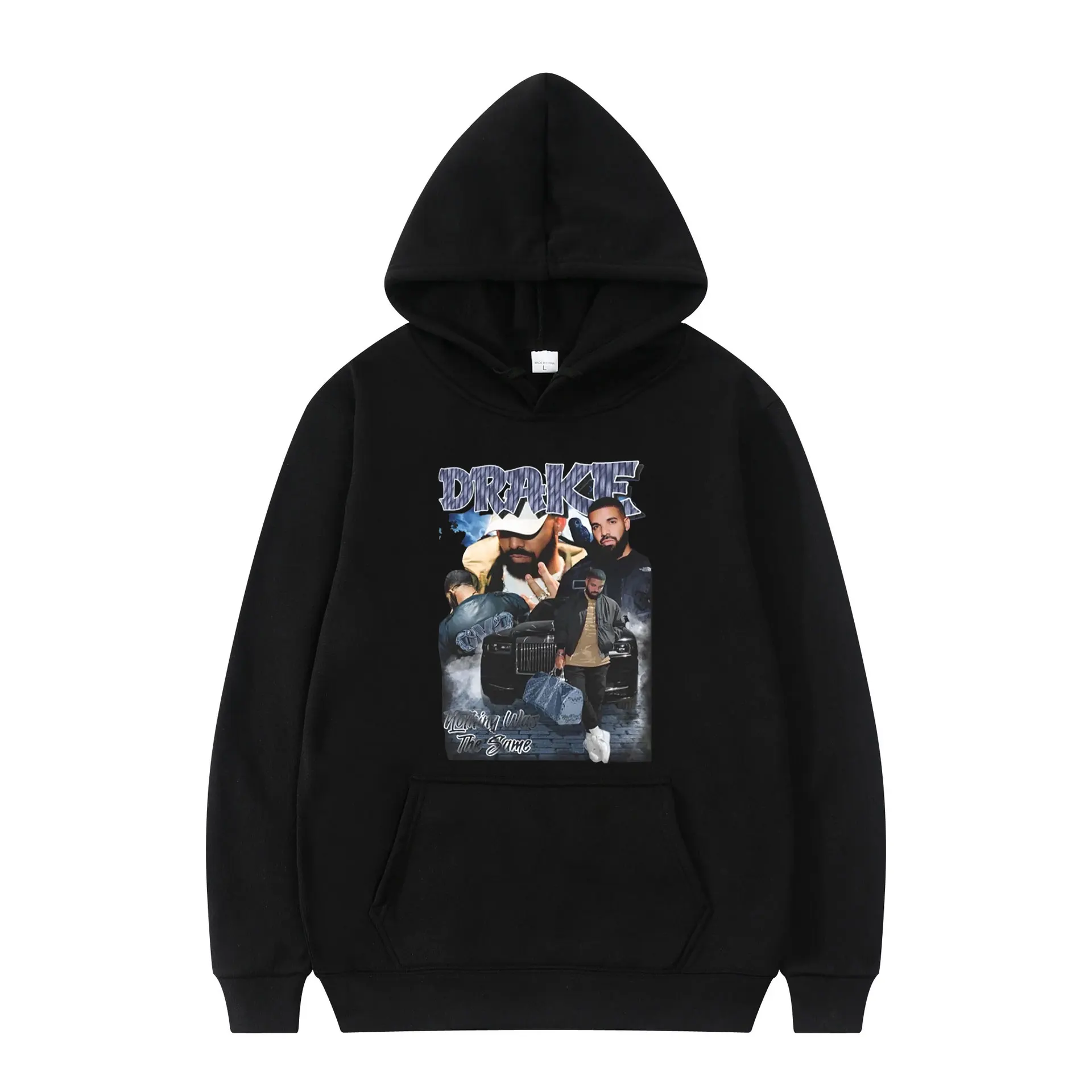 

Drake Rapper Harajuku Classic Boyfriend Tops Winter Thicken Long Sleeve Simple Loose Man Leisure Sport Hoodie Oversized Hip Hop