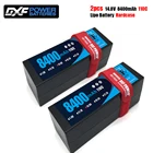Аккумулятор DXF 8400 мА  ч, 14,8 в, 110C220C, Lipo, жесткий корпус, разъем DeansXT60XT90EC5XT150 для 18 110, багги, тугги, радиоуправляемого грузовика, внедорожника