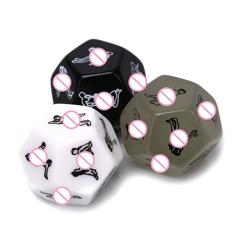

12 Surface Love Dice Sex Dice Erotic Dice With Sex Positions Fun Acrylic Dice Sexy Posture Cube Sex Products for Couples Games