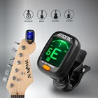 Тюнер для электрогитары NAOMI AROMA AT-101, новый складной вращающийся зажим, Высокочувствительный, запасные части и аксессуары для Укулеле