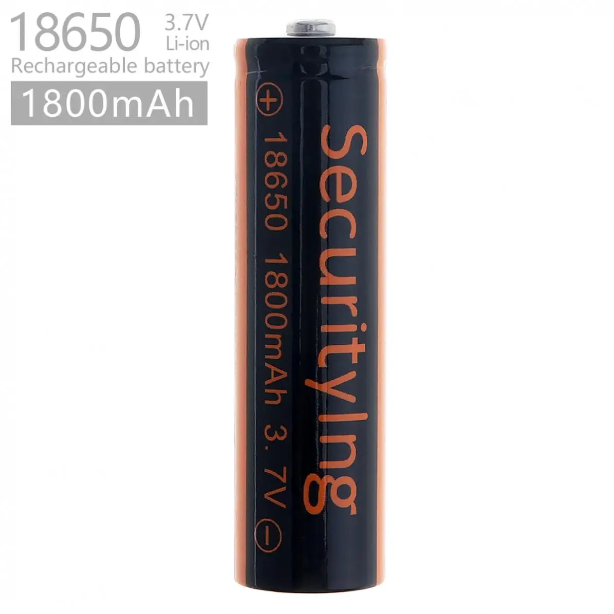 

SecurityIng 18650 3.7V 1800mAh Rechargeable Li-ion Battery Environmentally Friendly Batteries