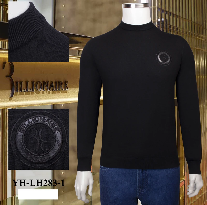 

2021 Billionaire men winter New fashion Casual warm Comfortable high quality embroidery big size M-4XL Crew neck sweater