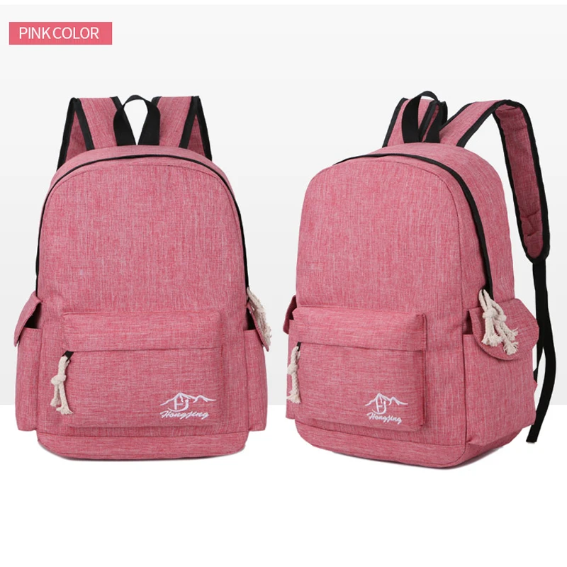 pink Повседневный нейлоновый рюкзак с принтом логотипа на заказ, модные школьные сумки для девочек-подростков, Женский Мужской рюкзак для путешествий, рюкзаки для ноутбука, сумка - Цвет: pink