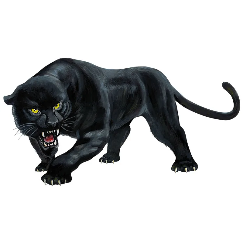 

Car Sticker Animal Sticker Black Panther Roar Colorful Fun Car Sticker PVC Decal Car Styling Removable 15cm*8cm