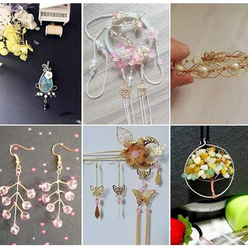 

10 Rolls of Jewellery Craft 0.45mm Wire Jewellery Wire Used for Bracelets Necklaces Jewelry Handicrafts