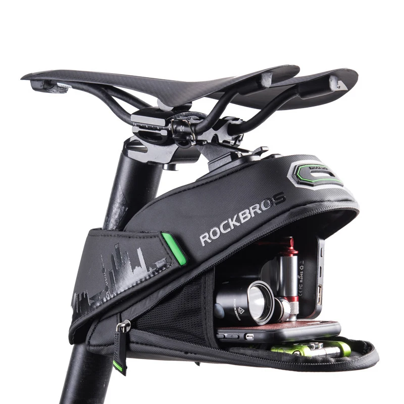 ROCKBROS непромокаемая велосипедная сумка Противоударная седельная для Refletive задняя