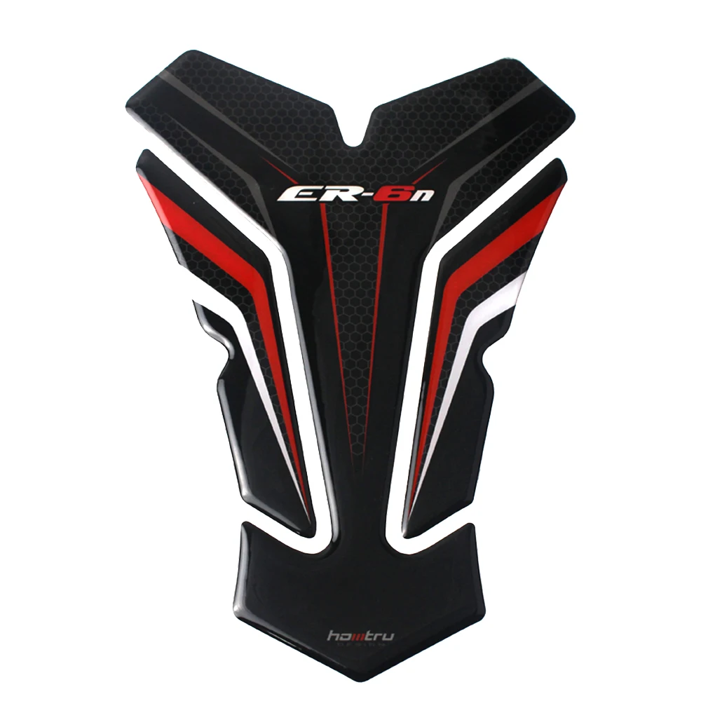 

ForKawasaki ER6N ER-6N Tankpad 3D Carbon Fiber Motorcycle Fuel Tank Pad Protection Sticker Fuel Tank Sticker