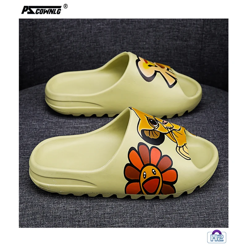 

Unisex Zomer Gestreepte Slippers Mannen Strand Slippers Antislip Badkamer Sandalen Mannen/vrouwen Slides Slippers pscownlg-h2