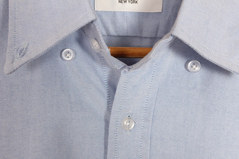 

2021 TB fashion brand men long striped sleeve causal oxford shirt slim white men's dress shirts office clothing