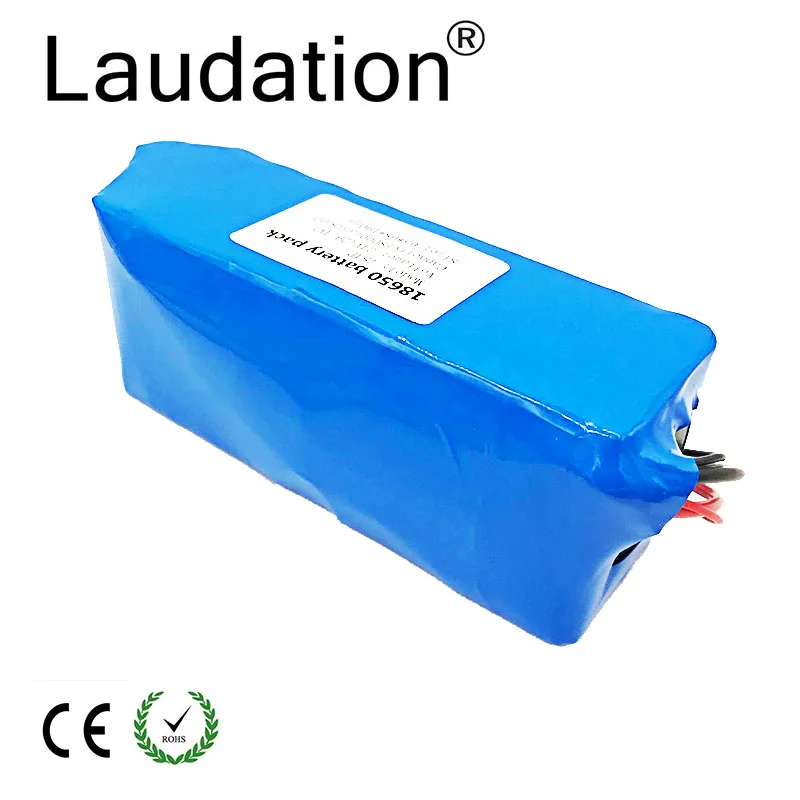 Laudation 24V электрический велосипед литий ионный аккумулятор 12.8ah 29 4 V 12800mAh 15A BMS 250W 350W