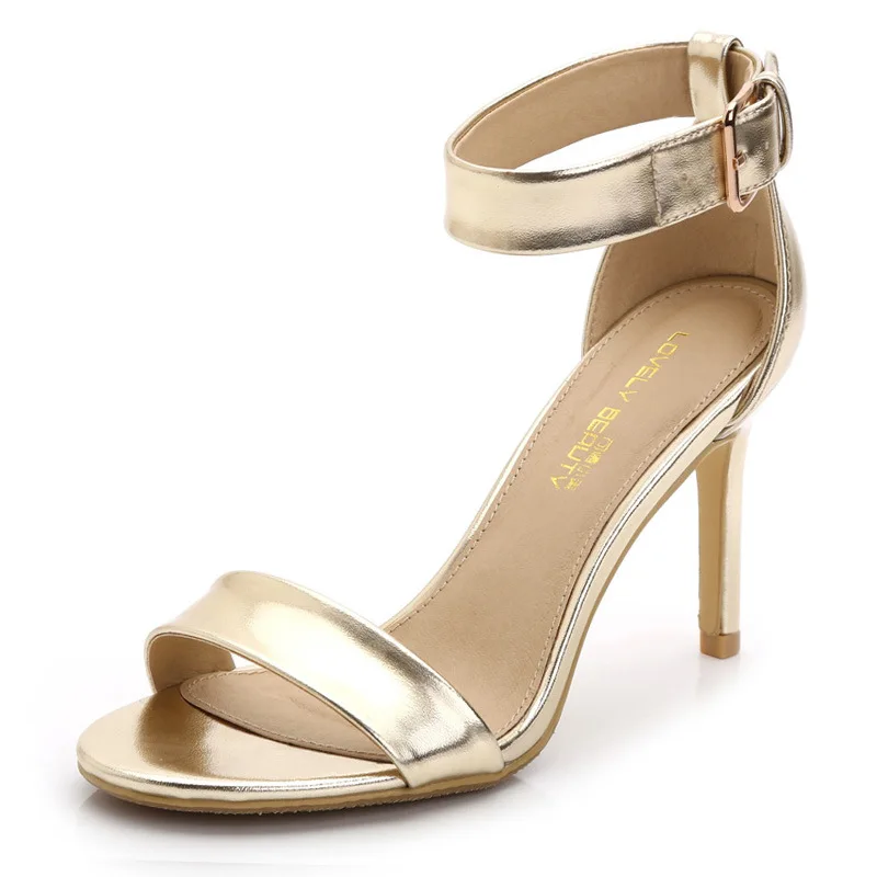 

Summer style factory large size high heels women's shoes sandals thin heel toe